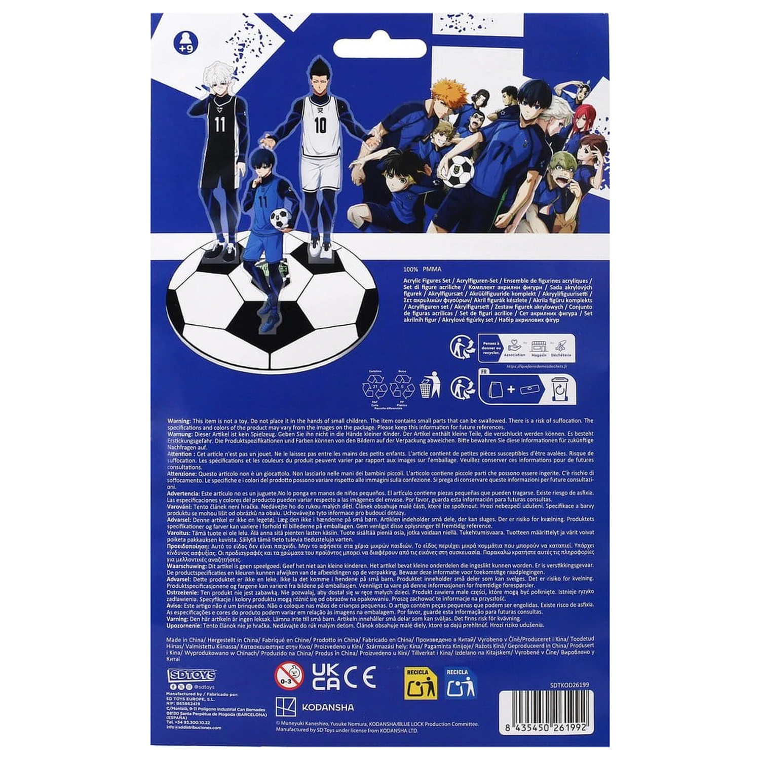 Blue Lock Acryl-Figuren Set 15 cm Produktfoto