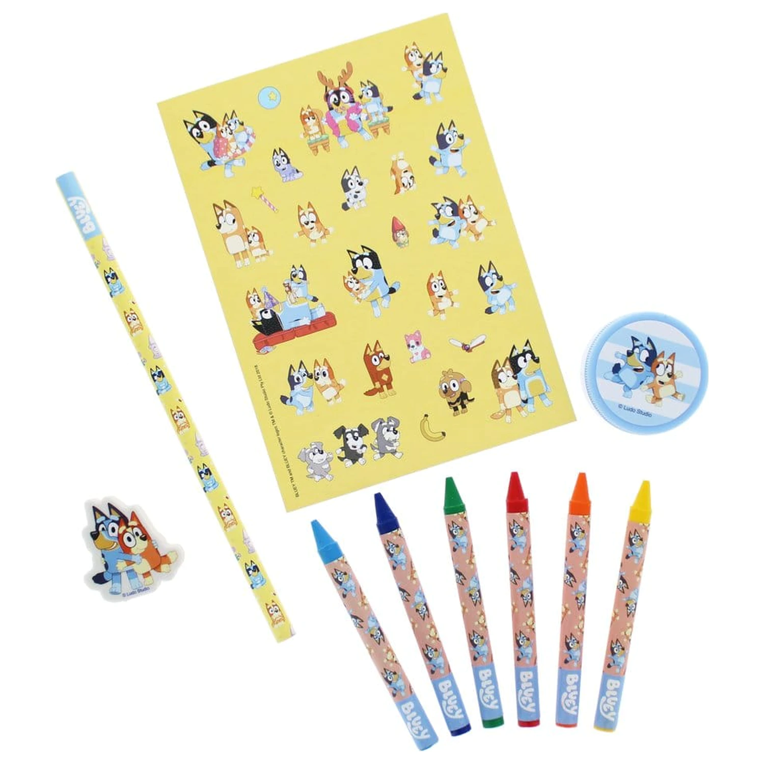 Bluey 11-teiliges Schreibwarenset Produktfoto