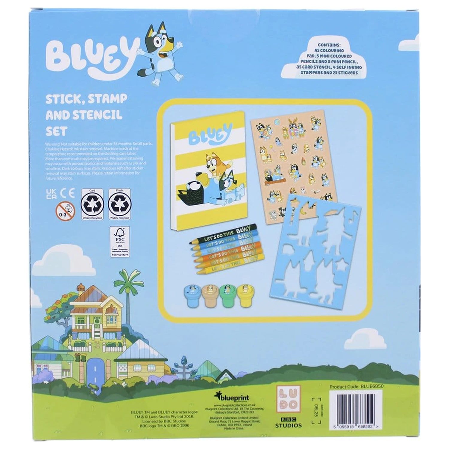 Bluey 14-teiliges Kreativ Malset Produktfoto