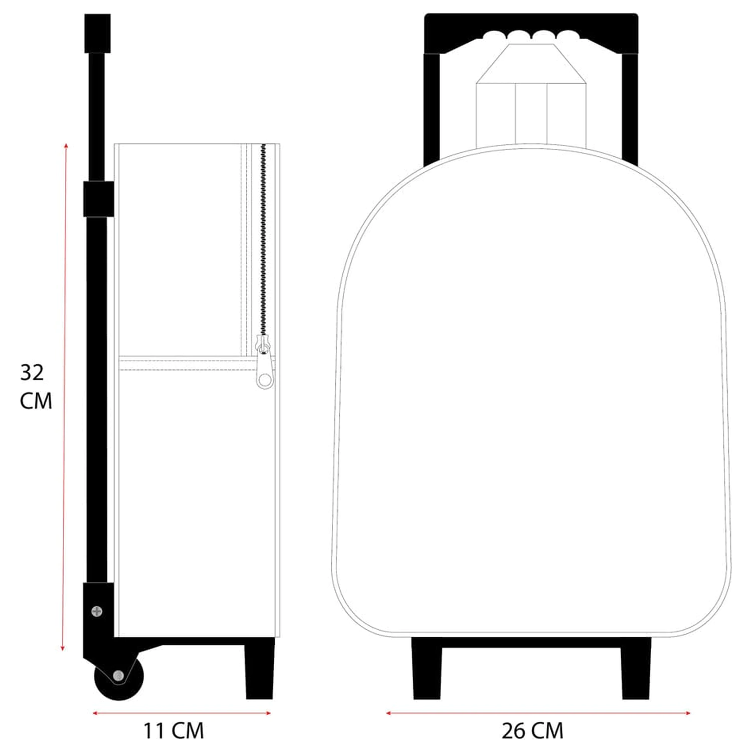 Bluey Trolley Rucksack 3D Oh Happy Days 32 cm Produktfoto