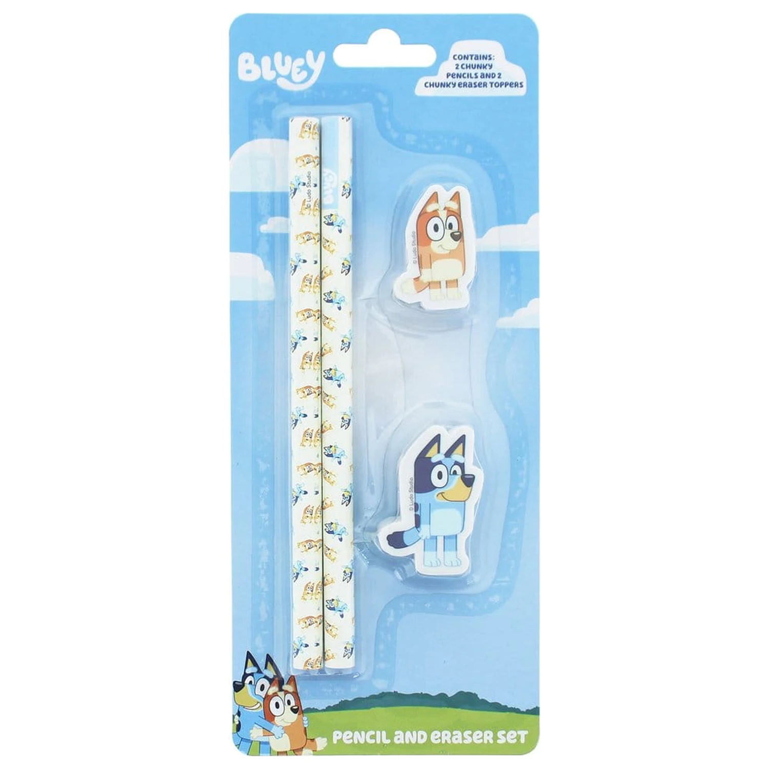 Bluey 4-teiliges Schreibwaren Set Produktfoto
