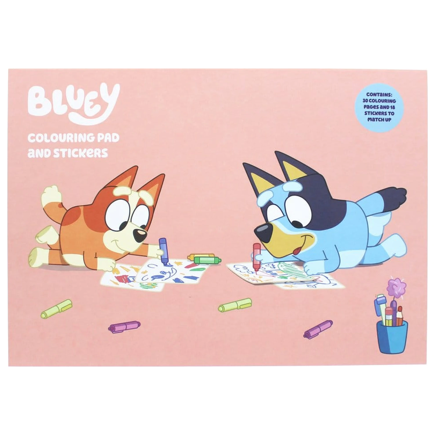 Bluey Malbuch A4 & Sticker Set Produktfoto