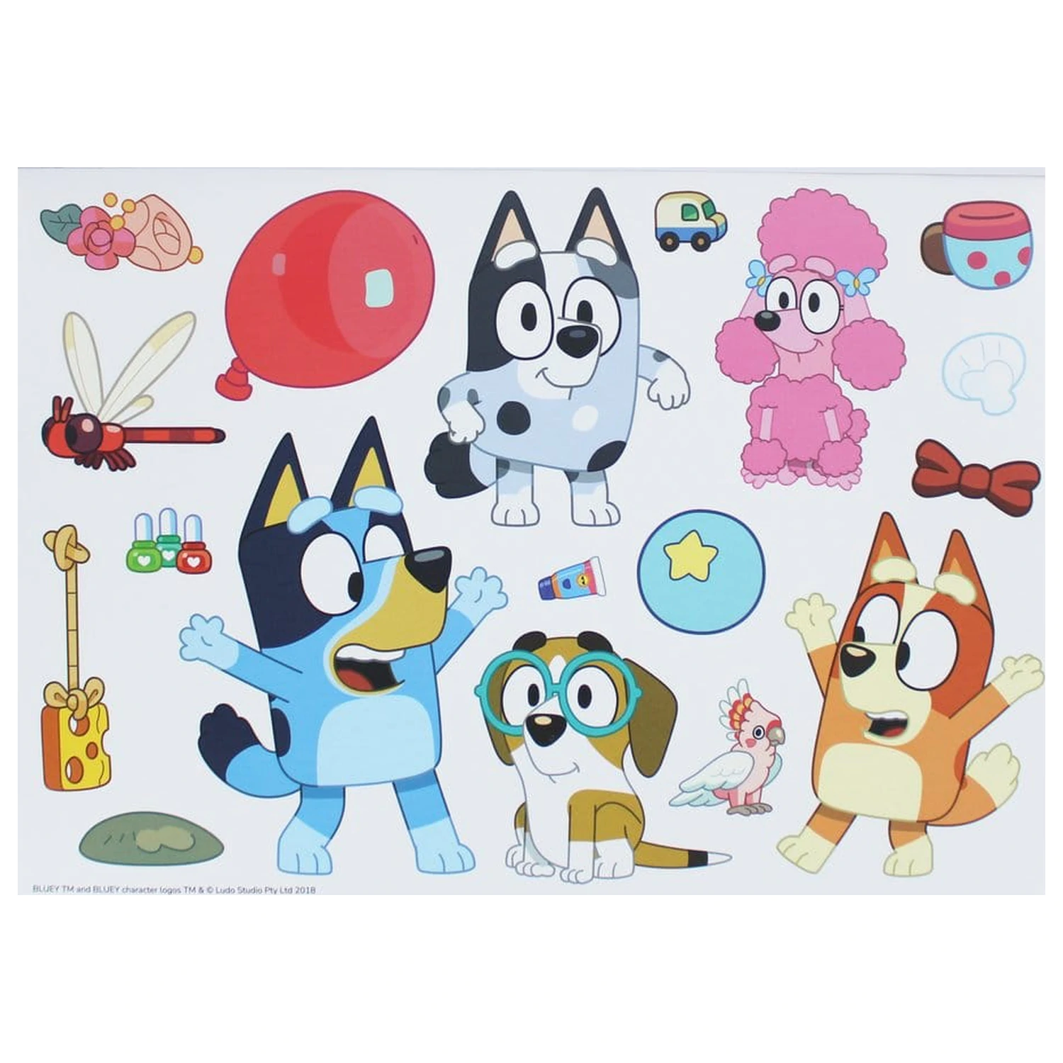 Bluey Malbuch A4 & Sticker Set Produktfoto