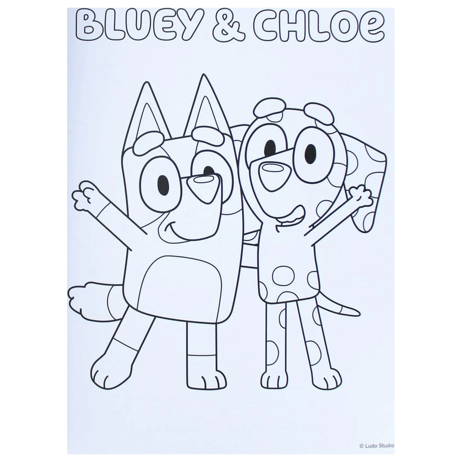 Bluey Malbuch A4 & Sticker Set Produktfoto