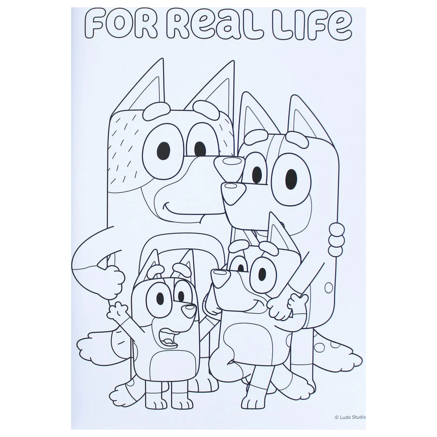Bluey Malbuch A4 & Sticker Set Produktfoto