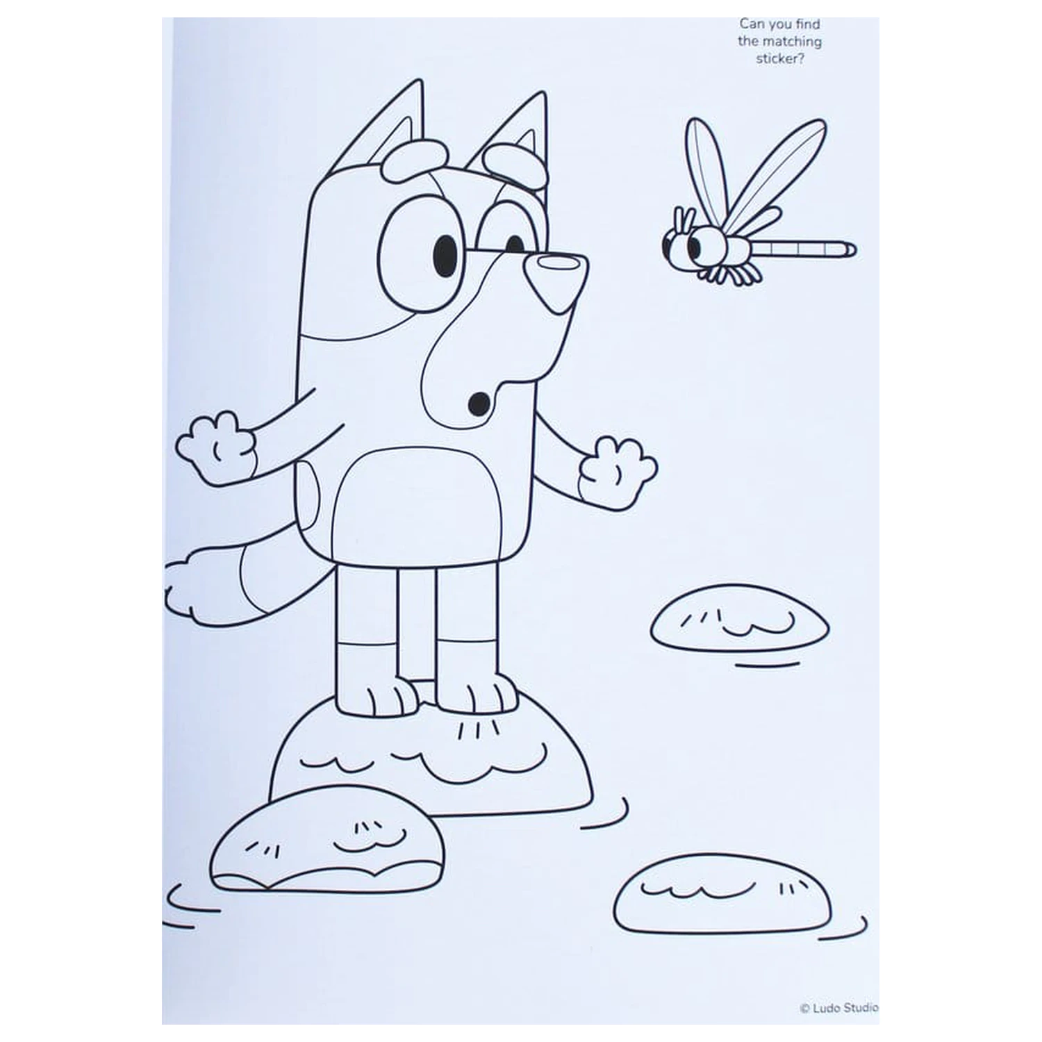Bluey Malbuch A4 & Sticker Set Produktfoto