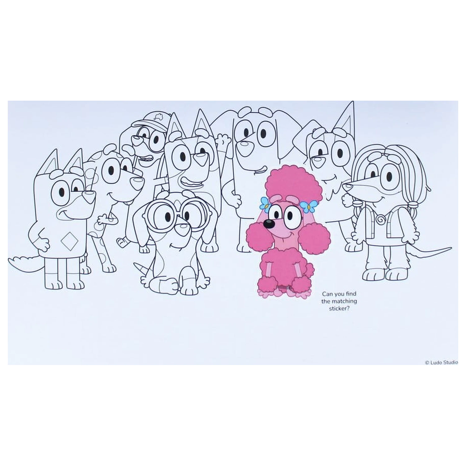 Bluey Malbuch A4 & Sticker Set Produktfoto
