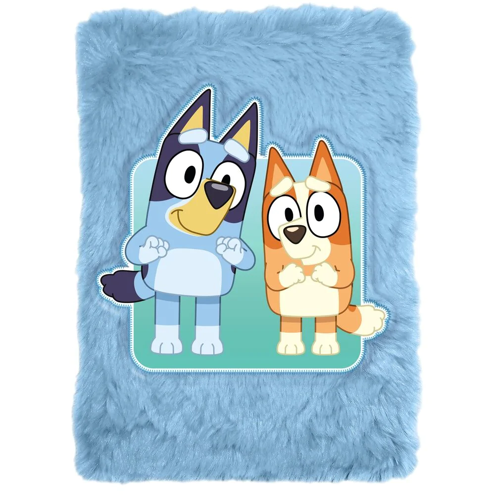 Bluey A5 Plüsch Notizbuch Produktfoto