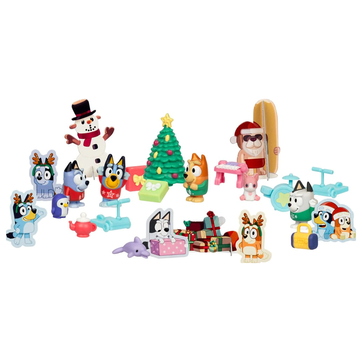 Bluey Adventskalender Mini Figuren Produktfoto