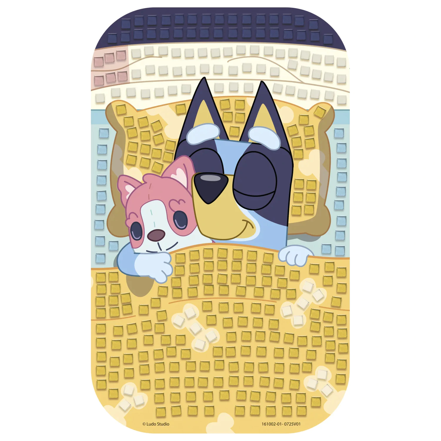 Bluey Bett Schaum Mosaik kreatives Set Produktfoto