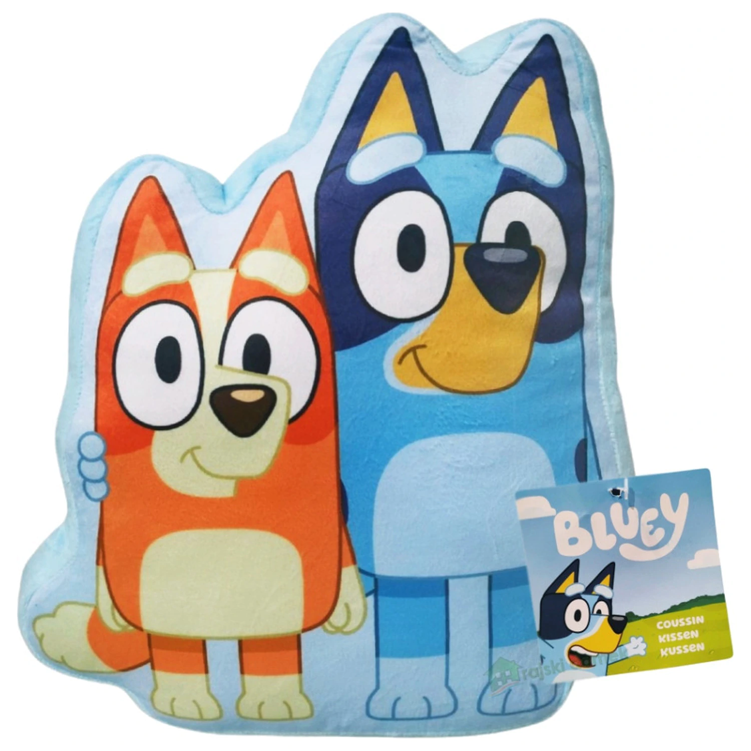 Bluey Best Pals Geformtes Kissen, Dekokissen 34x28 cm Produktfoto