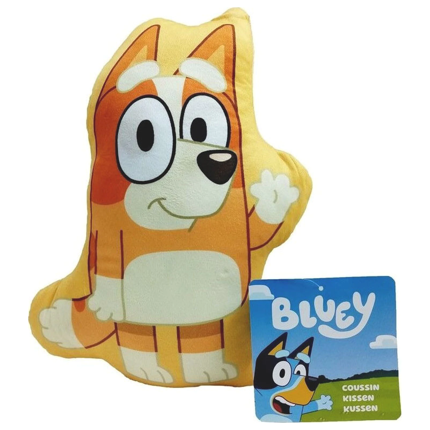 Bluey Bingo geformtes Kissen, dekoratives Kissen 21x31 cm Produktfoto