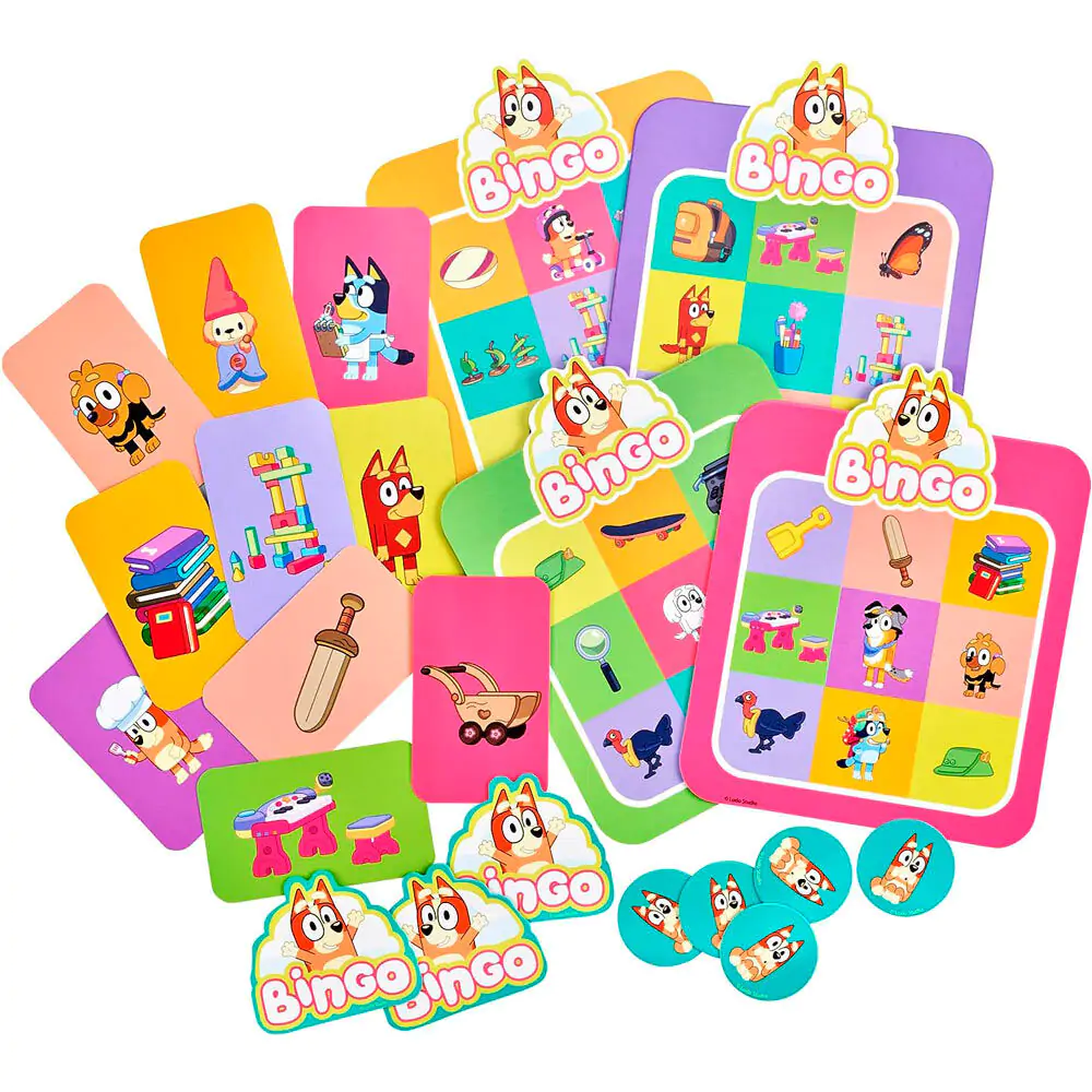 Bluey Bingo friends of the school bingo Kartenspiel Produktfoto