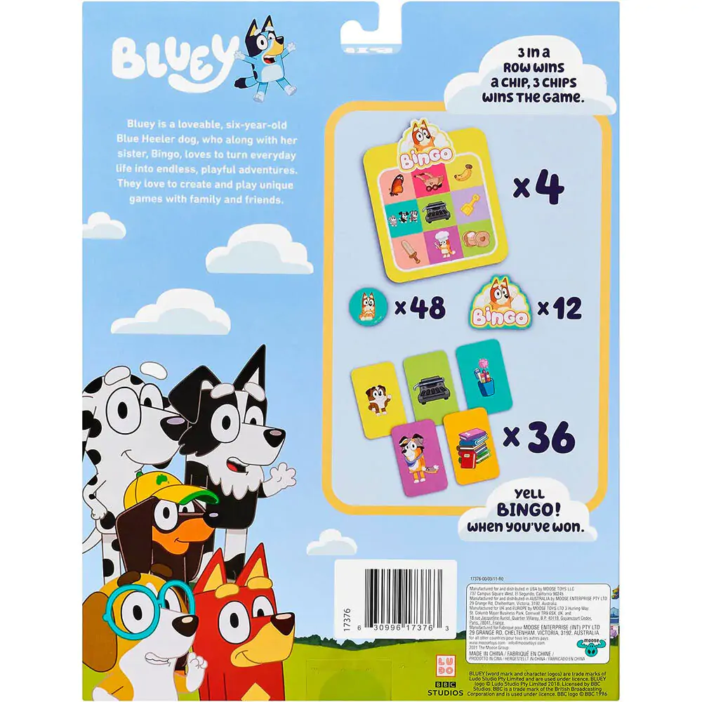 Bluey Bingo friends of the school bingo Kartenspiel Produktfoto