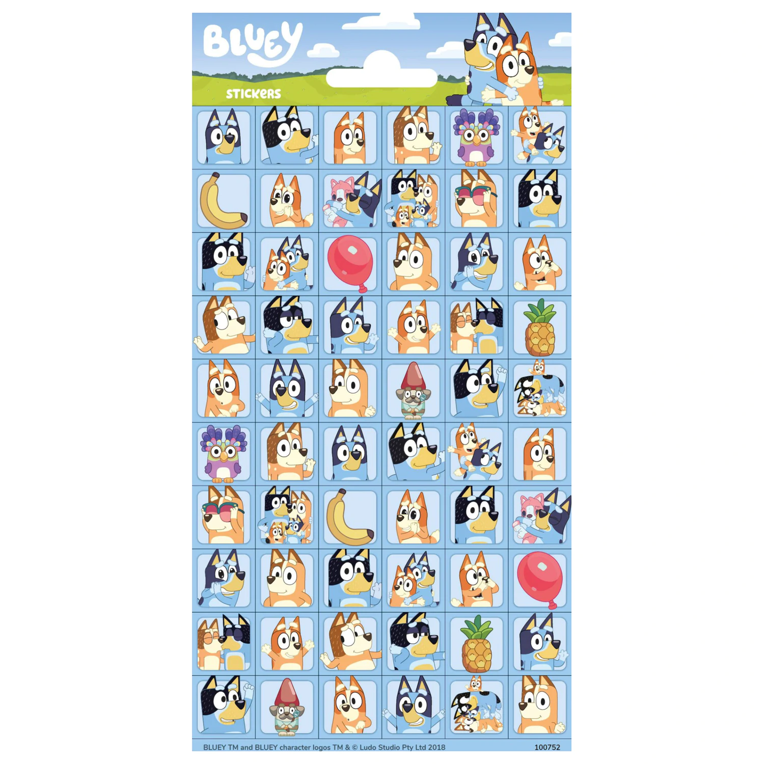 Bluey Bingo Mini Sticker Set Produktfoto