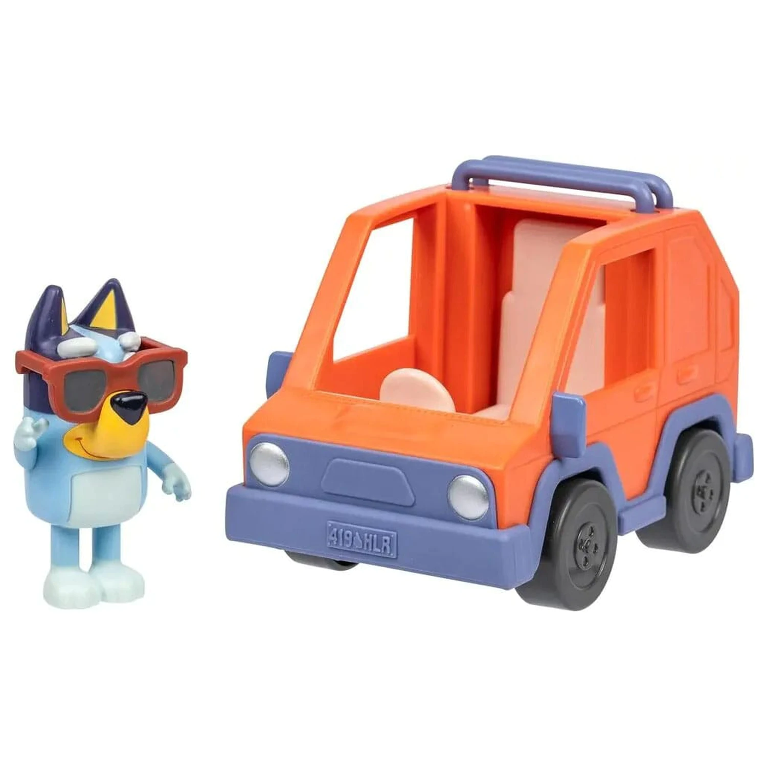 Bluey Mini Figur Spielset Bluey & 4WD Auto Produktfoto