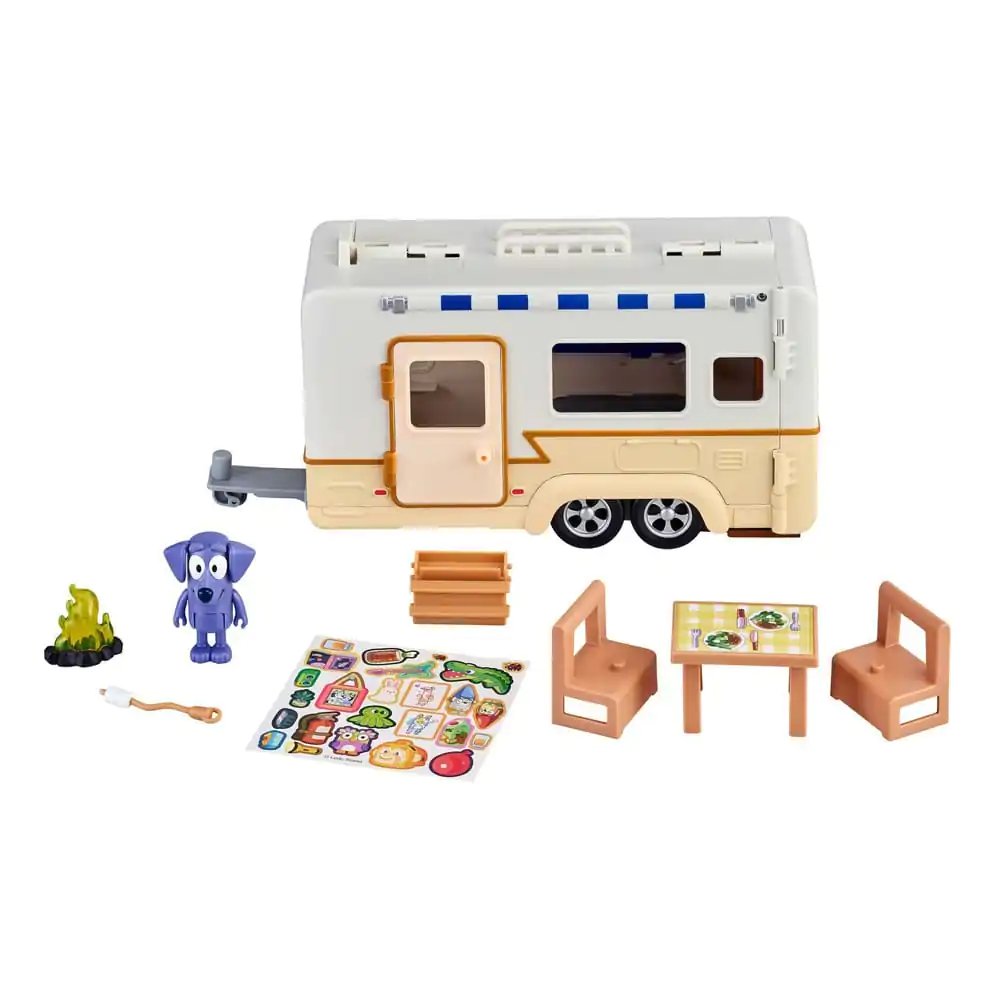 Bluey Actionfigur mit Fahrzeug Bluey Caravan termékfotó