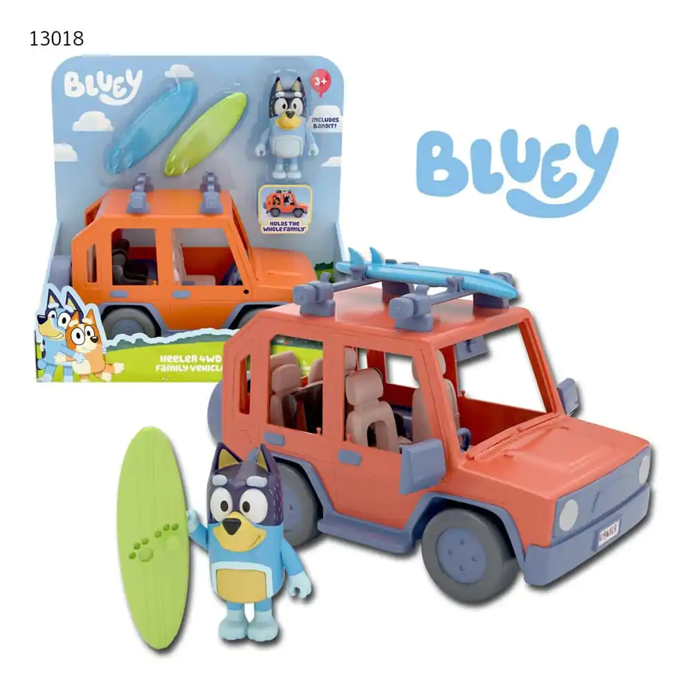 Bluey Actionfigur mit Fahrzeug Bluey Family Cruiser termékfotó