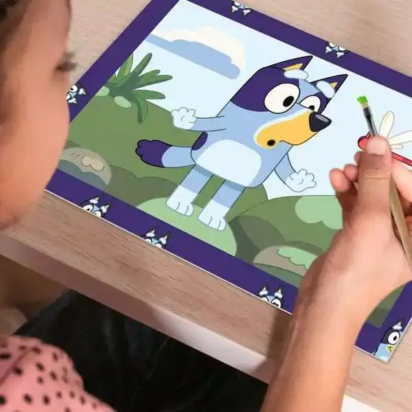 Bluey CreArt Junior Malen nach Zahlen Malset Bluey &amp; Bingo 22 x 32 cm *Deutsche Edition* Produktfoto