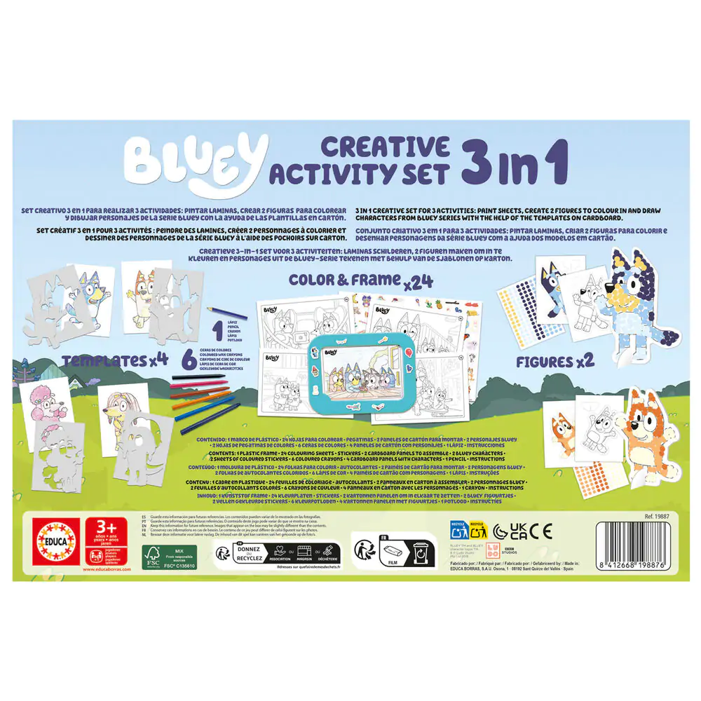 Bluey Creative Activityset 3 in 1 Frame Produktfoto