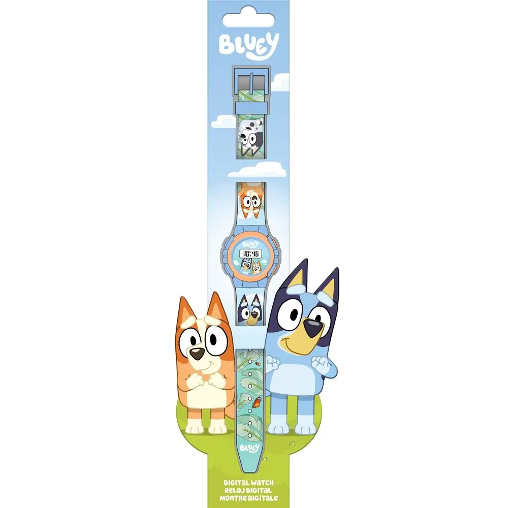 Bluey digitale Kinderuhr Produktfoto