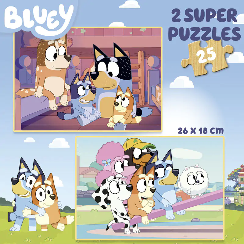 Bluey Holzpuzzle  2x25St Produktfoto