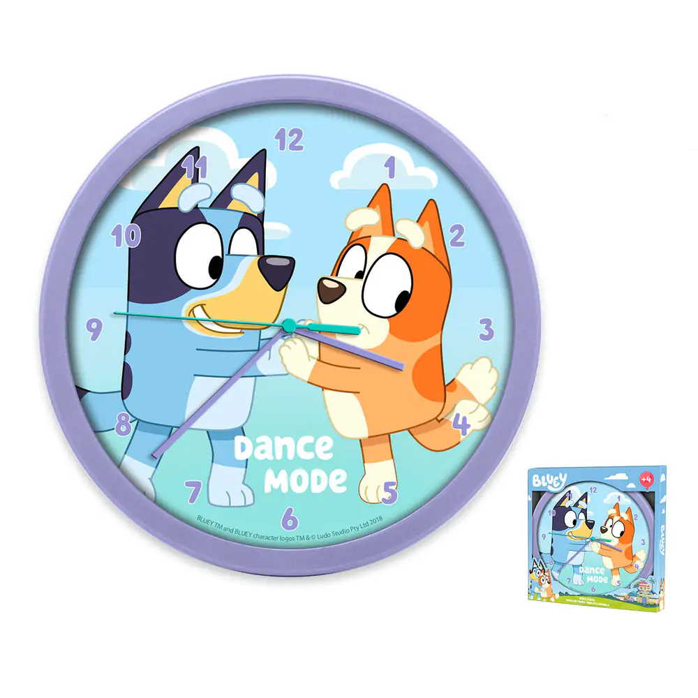 Bluey Wanduhr Produktfoto