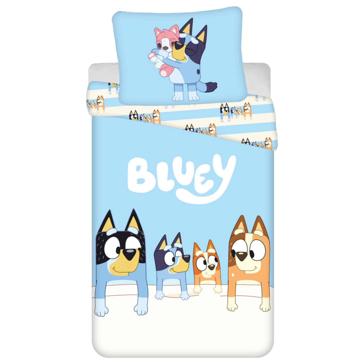 Bluey Family Bettbezug Produktfoto