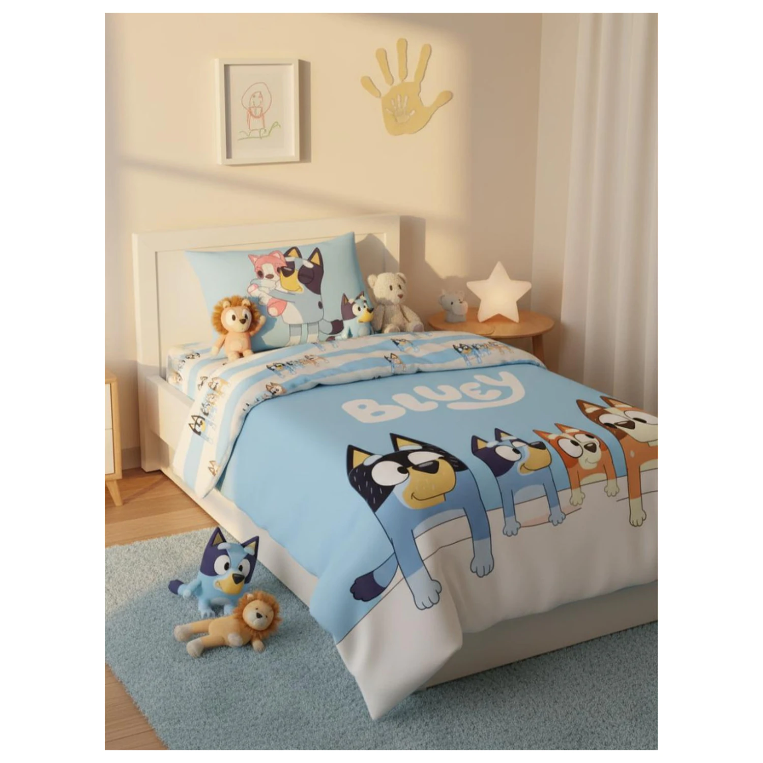 Bluey Family Bettbezug Produktfoto