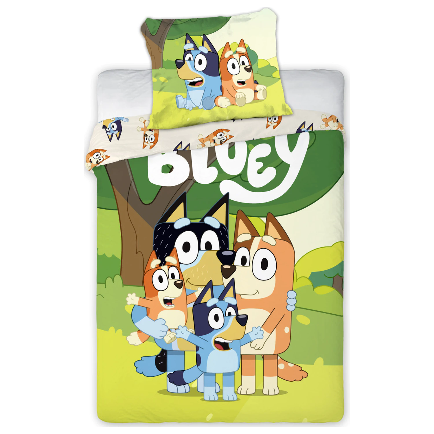 Bluey Family Snuggle Kids' Bettbezug Produktfoto