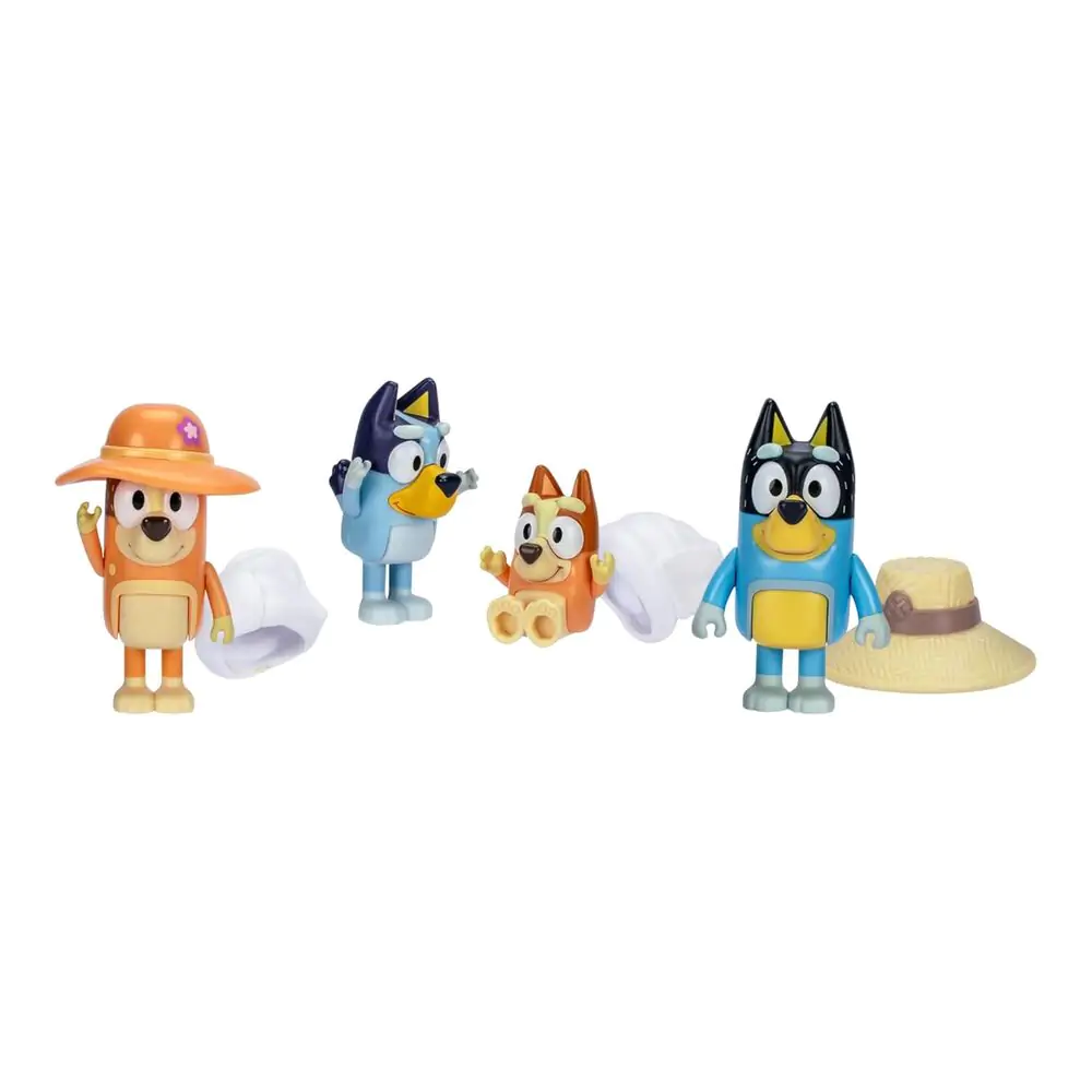 Bluey Family Trip Pack 4 Figuren Produktfoto