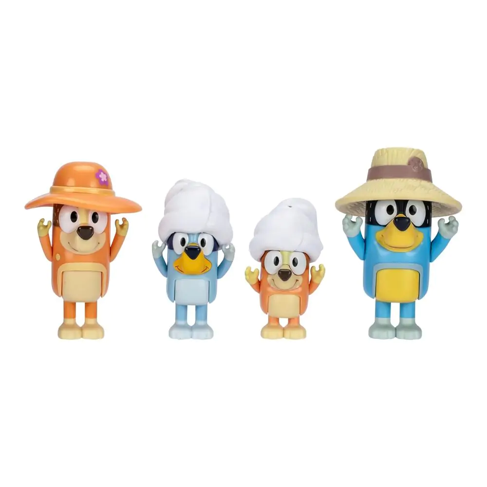 Bluey Family Trip Pack 4 Figuren Produktfoto