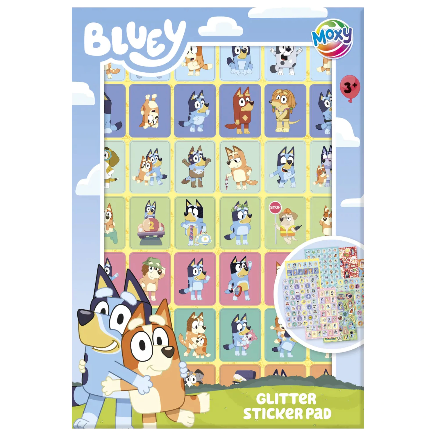 Bluey Friends Sticker-Pack 8 Blätter Produktfoto