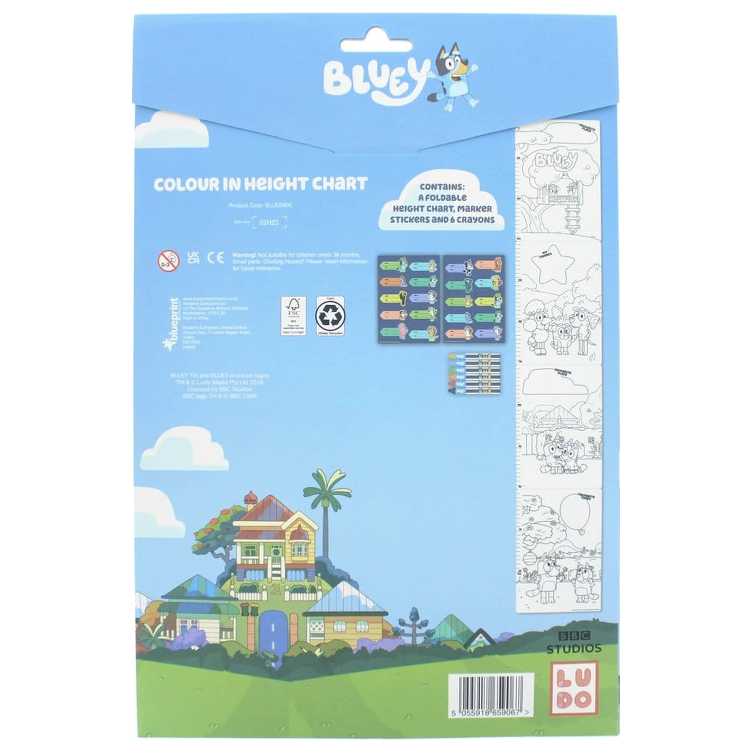 Bluey Wachstumstabelle Produktfoto