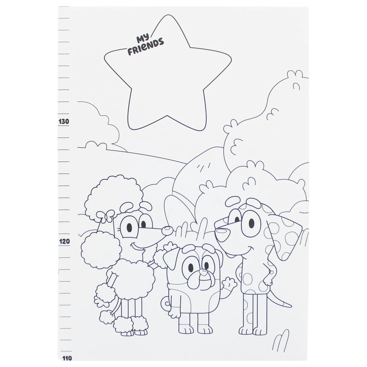 Bluey Wachstumstabelle Produktfoto