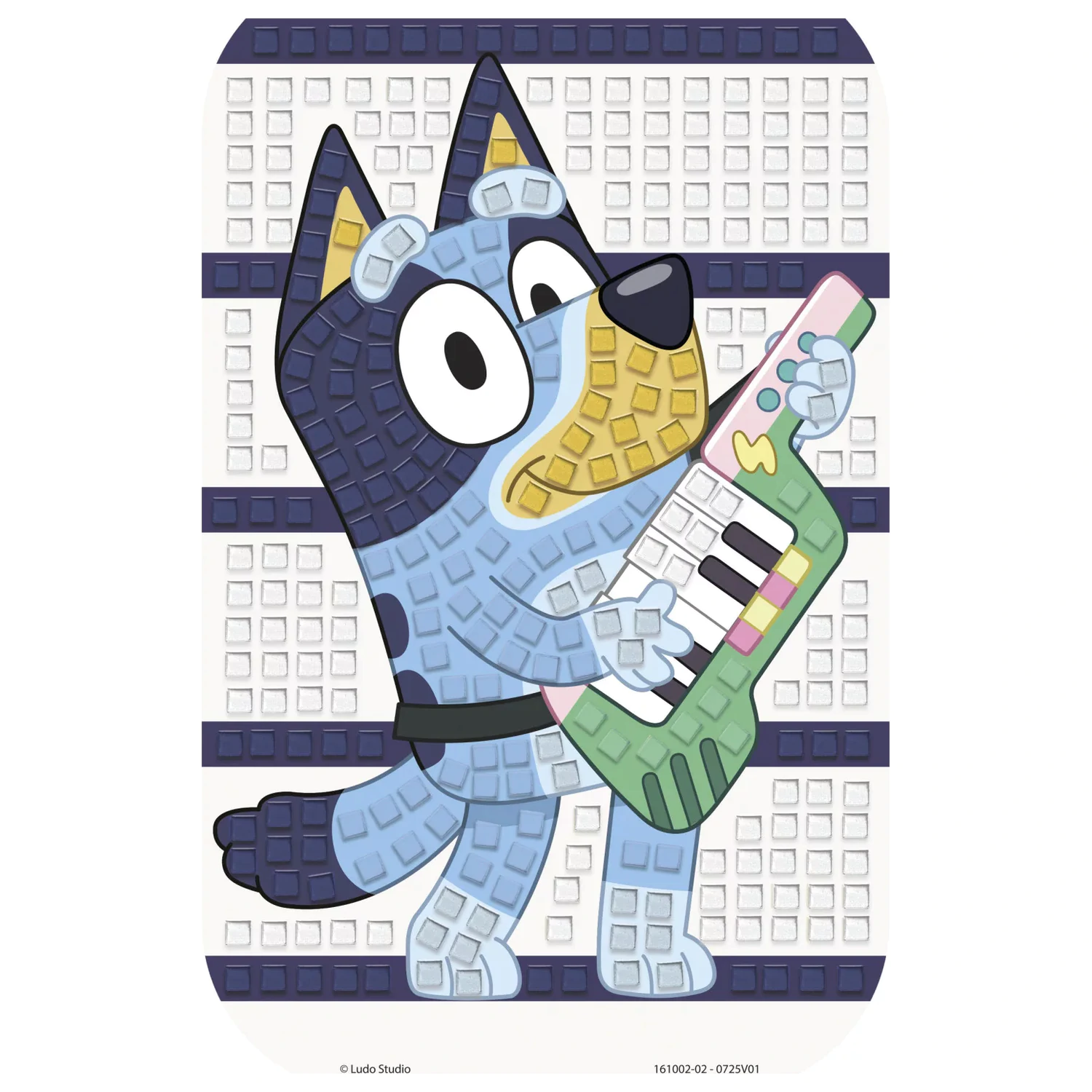 Bluey Gitarren-Schaumstoff-Mosaik Kreativset Produktfoto