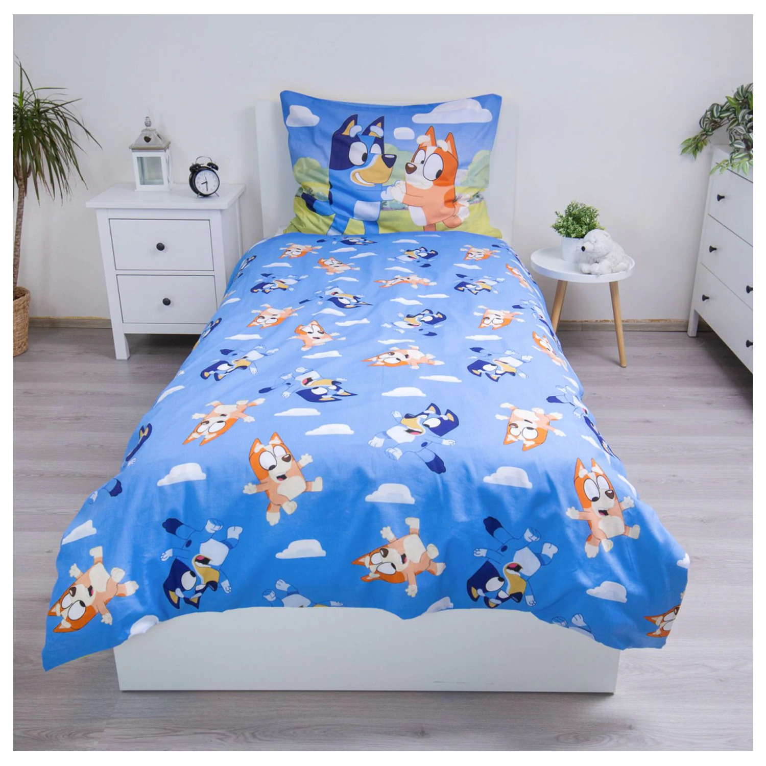 Bluey Happy Family Bettbezug Produktfoto