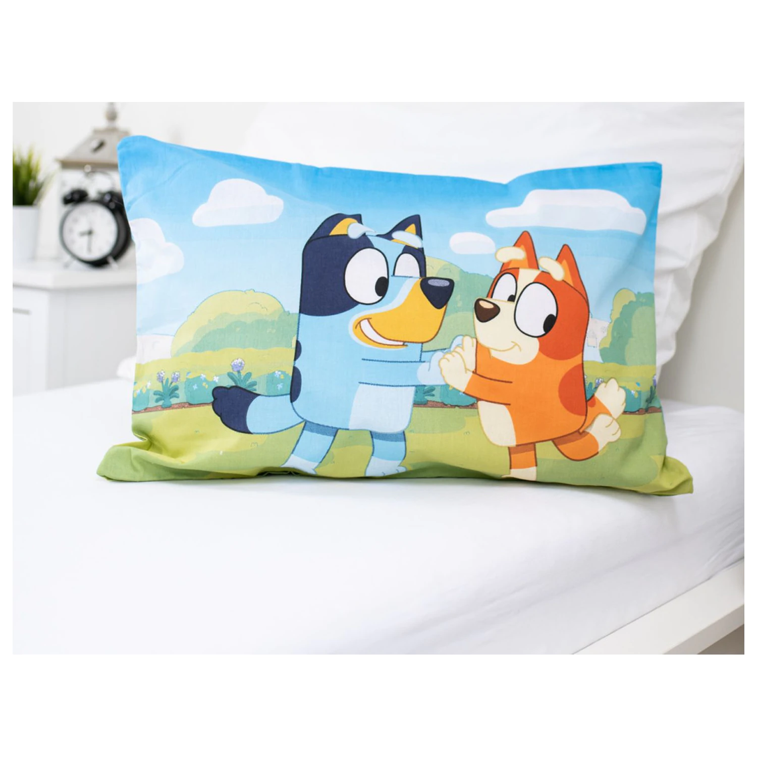 Bluey Happy Family Kinder Vorschule Bettbezug Set Produktfoto