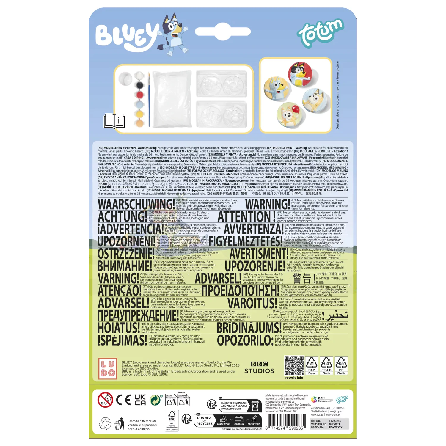 Bluey Happy Pflaster- und Gipsabdruck-Set Produktfoto