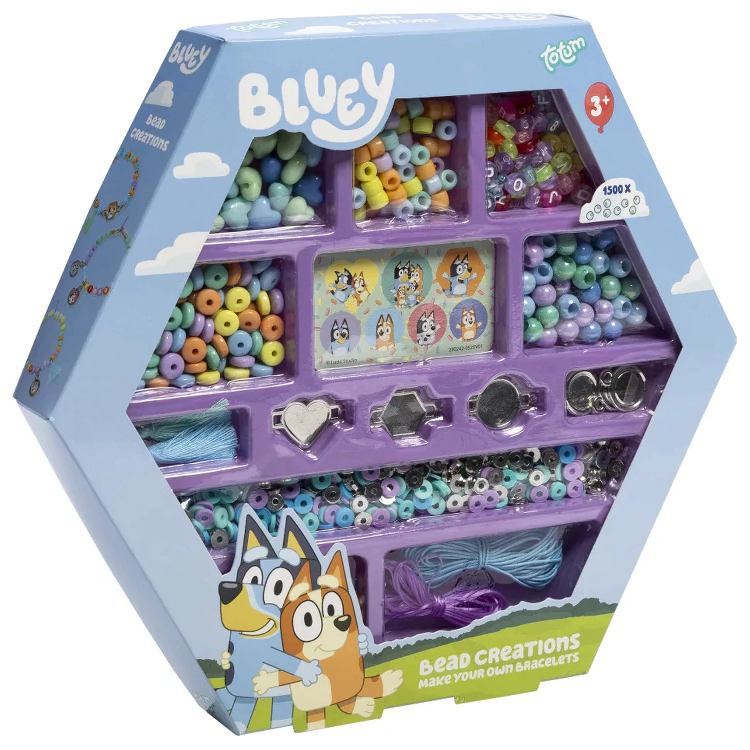Bluey Happy Perlenset Produktfoto