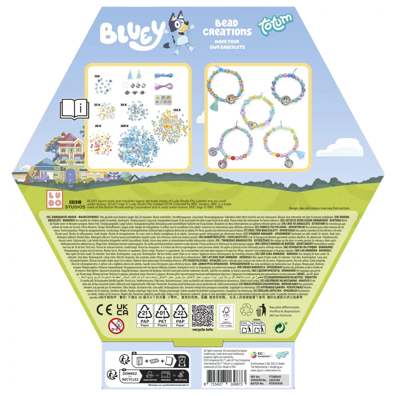 Bluey Happy Perlenset Produktfoto