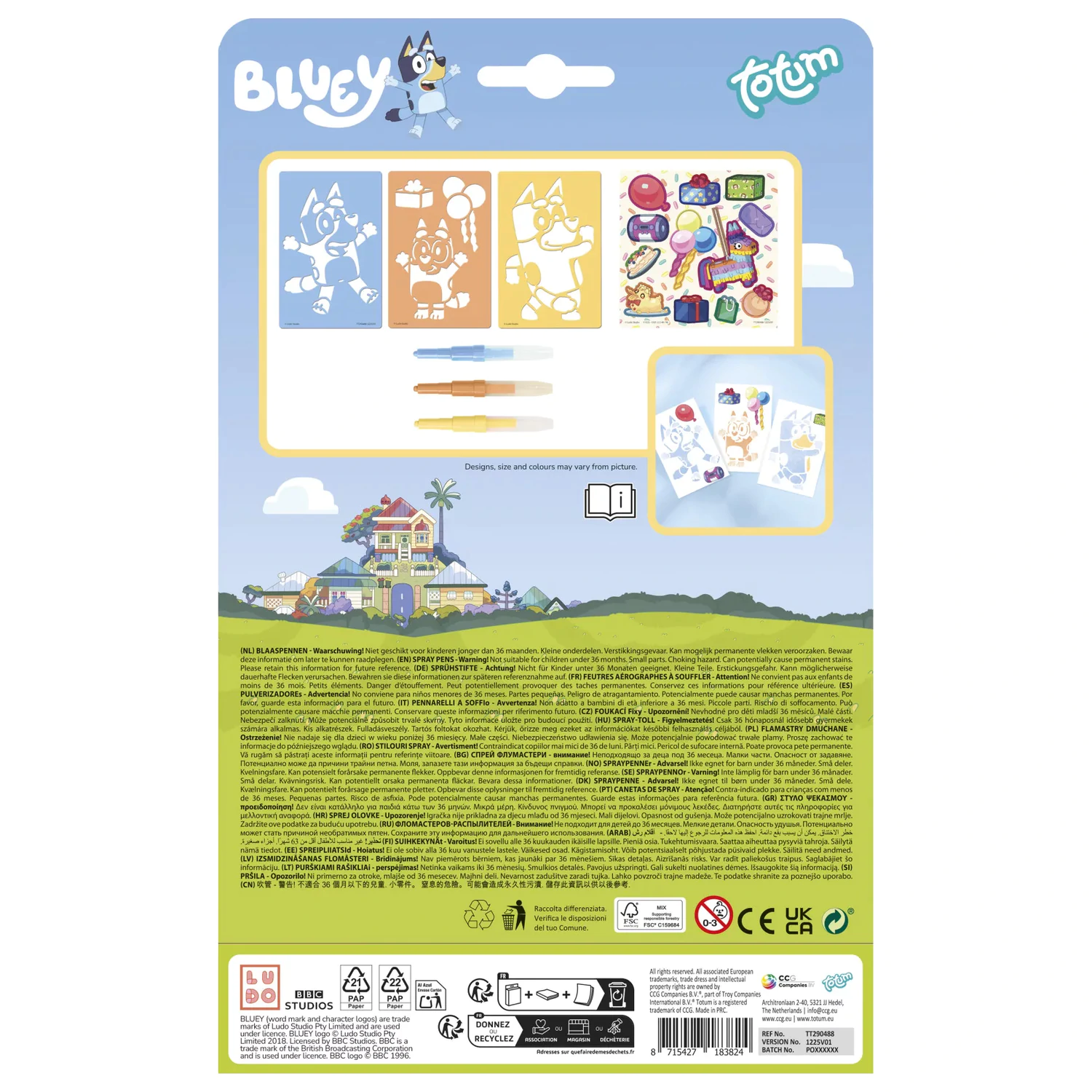 Bluey Happy Kreativ-Set mit Spray Pen Produktfoto