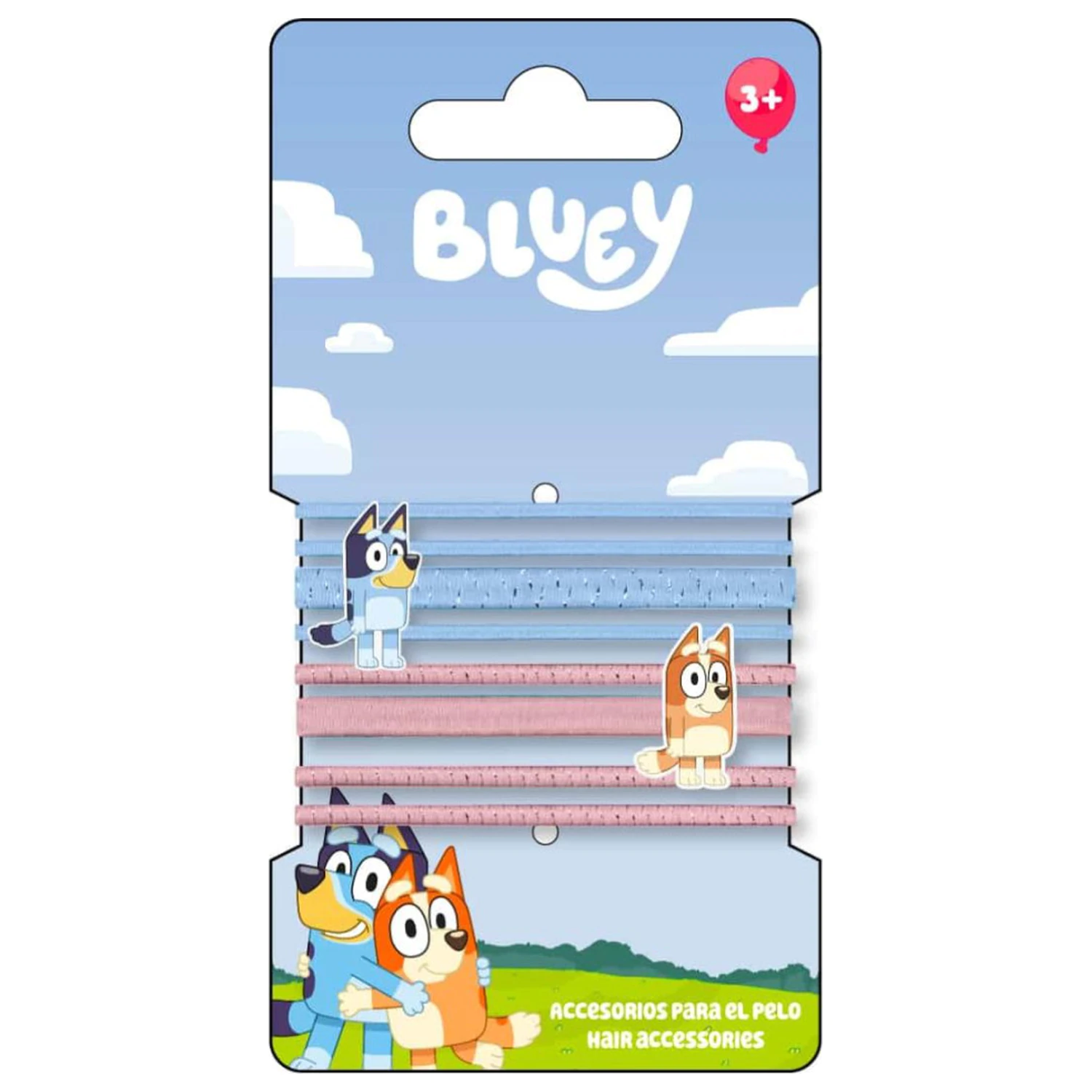 Bluey Happy Vibes Haargummi Set 8 Stück Produktfoto