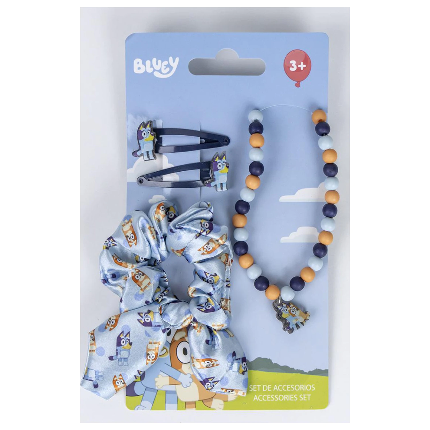 Bluey Happy Vibes Halskette und Haarschmuck Set Produktfoto