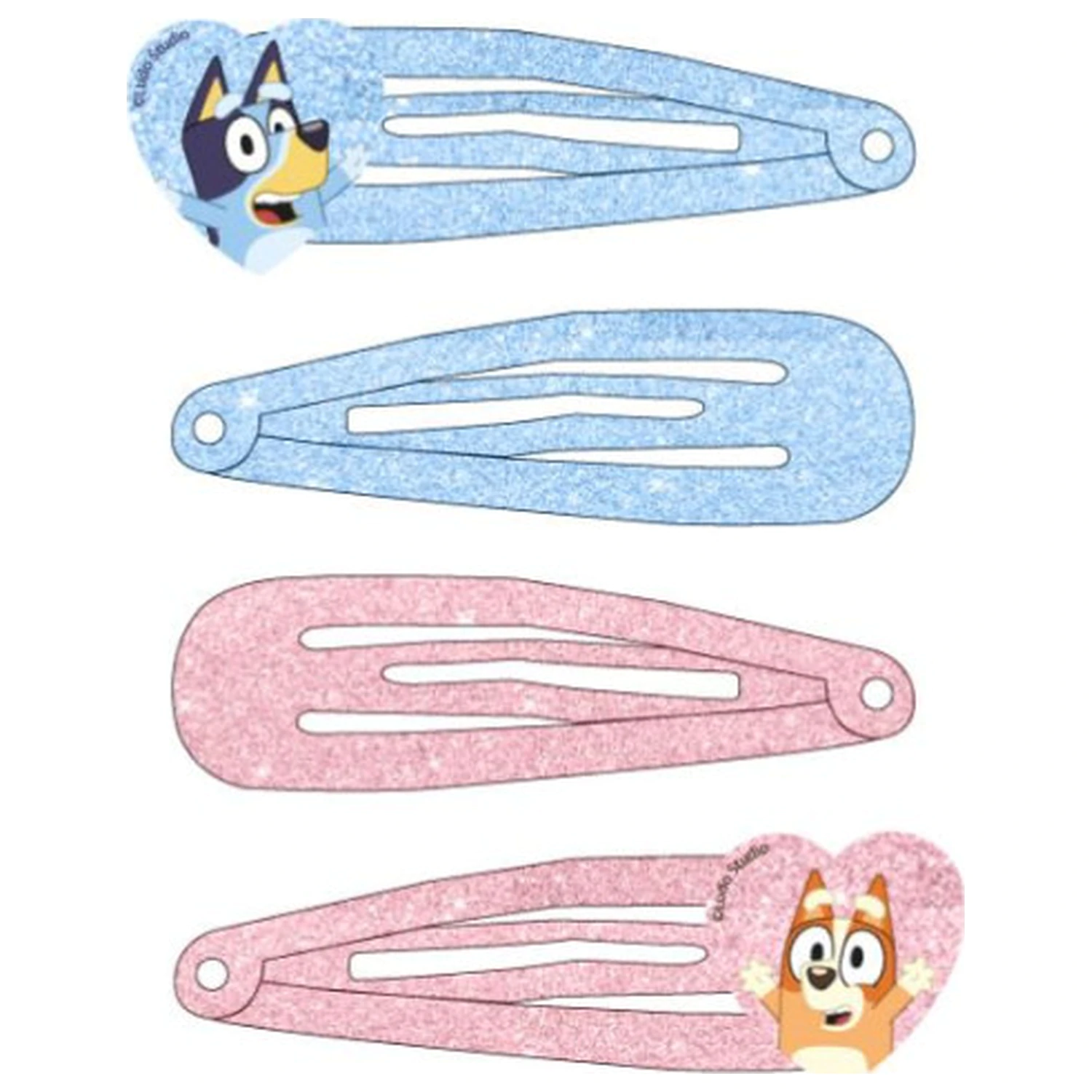Bluey Heart Haarspangen Set 4 Stück Produktfoto