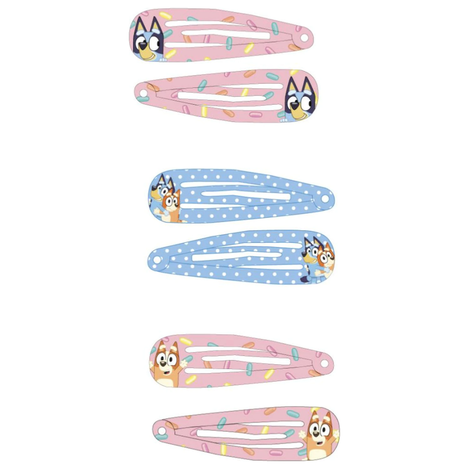 Bluey Heart Haarspangen-Set, 6 Stück Produktfoto