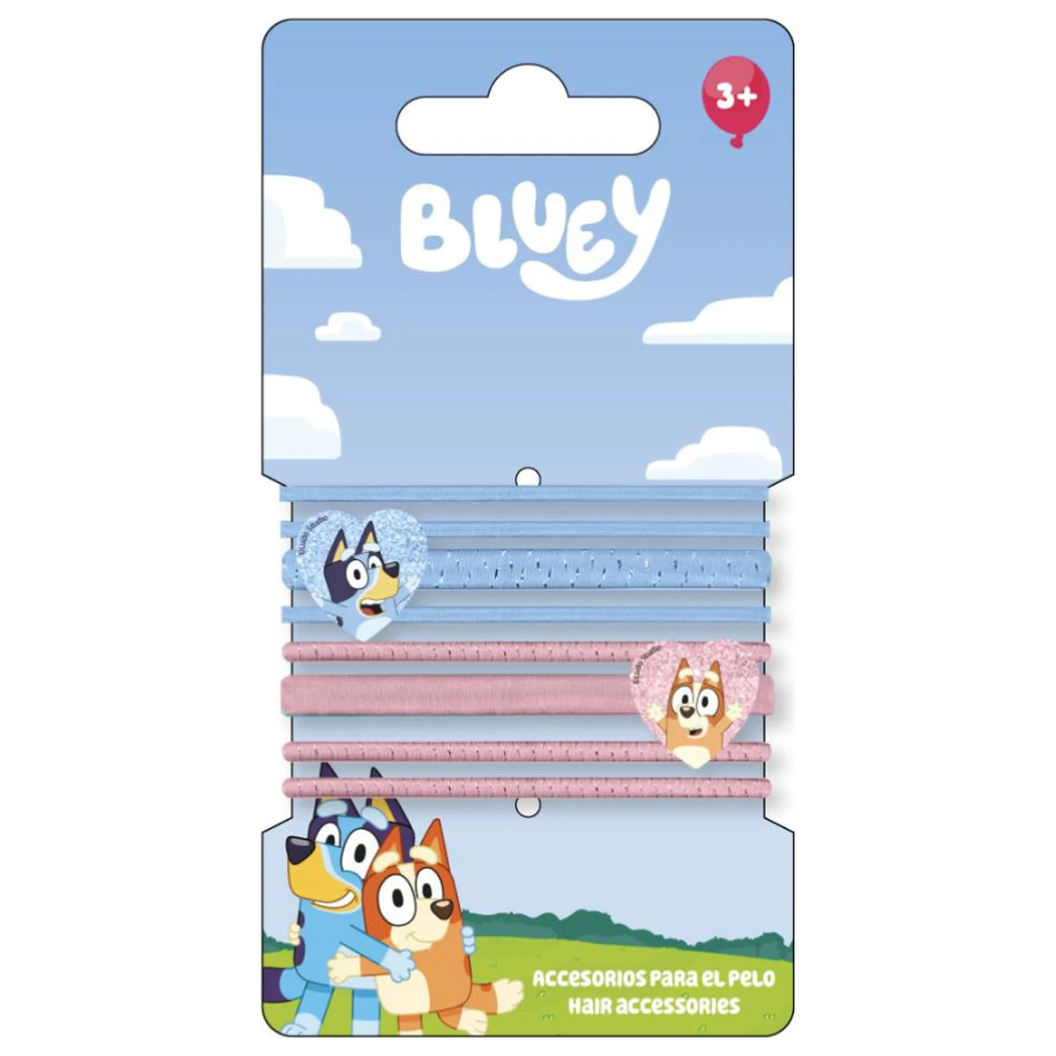 Bluey Heart Haargummi Set 8 Stück Produktfoto
