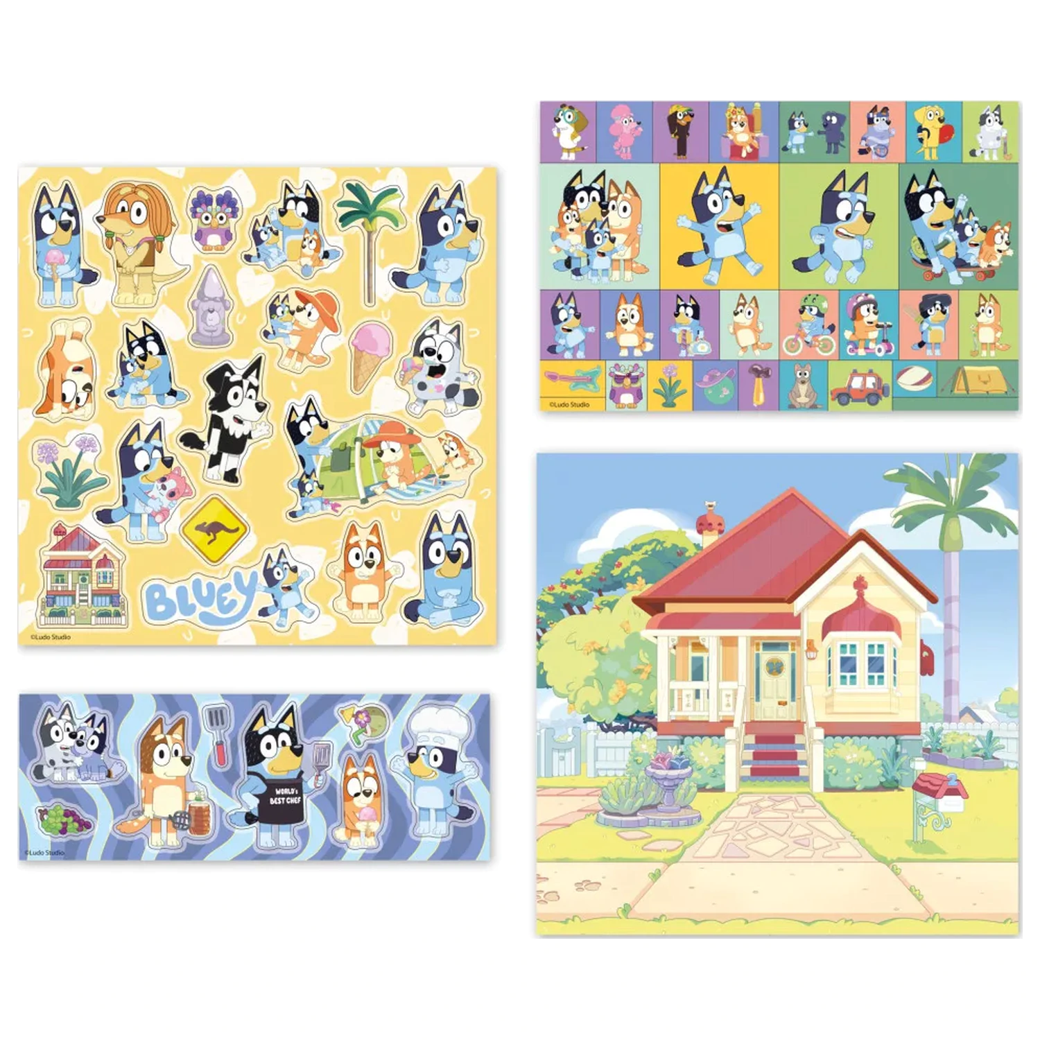 Bluey Home Aufkleber-Set Produktfoto