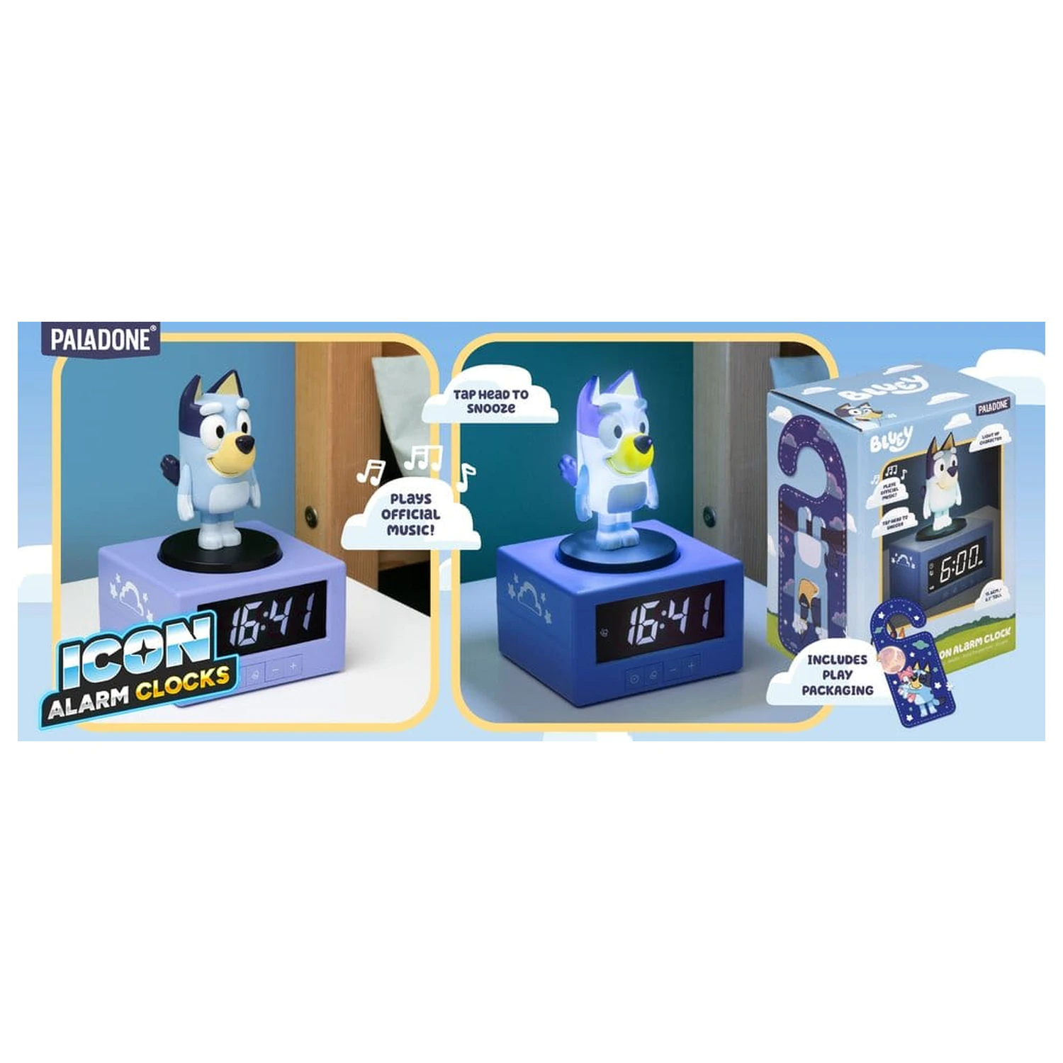 Bluey Icon Wecker Produktfoto