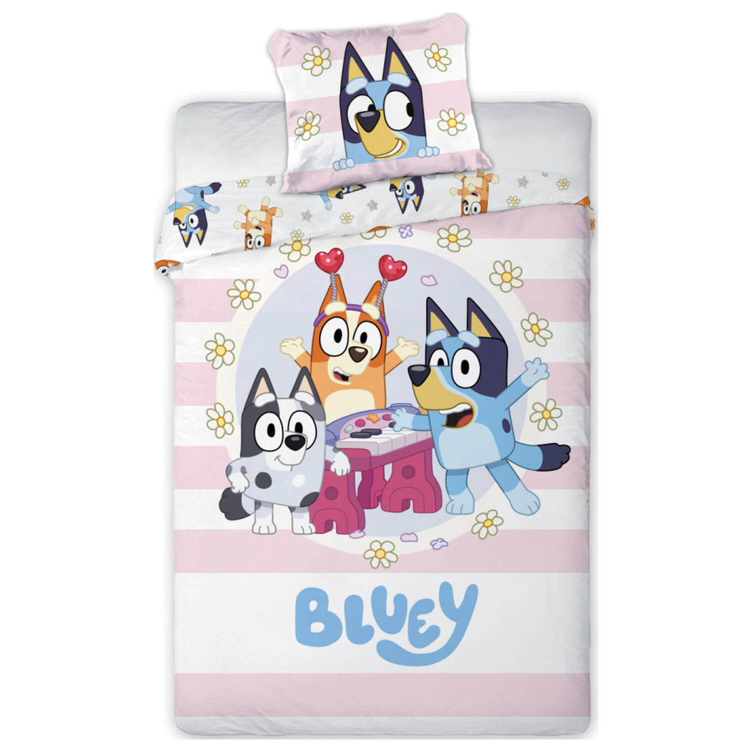 Bluey Freudiger Bettbezug Produktfoto